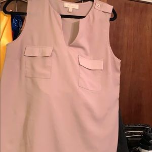 Light blush work blouse